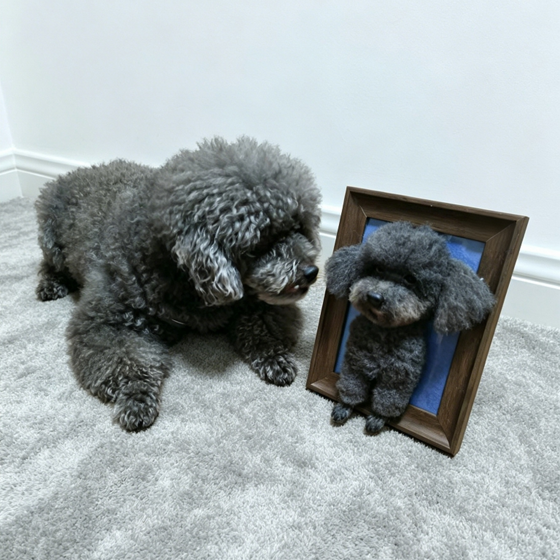 A Custom Needle Felted Pet Portrait: When Your Pet Meets Their Handmade Mini-Me