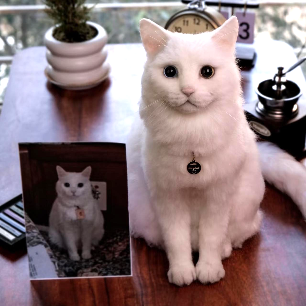 Life-Size 1:1 Custom Needle Felted Pet Replica - Realistic Full-Body Dog or Cat Masterpiece