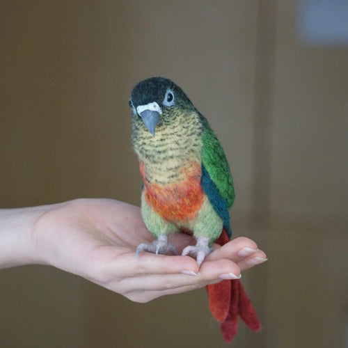 Custom Needle Felted Exotic Pet Miniature - Realistic Bunny, Hamster & Bird Small Animal Sculpture