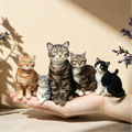 Realistic Custom Needle Felted Pet Miniature - Full-Body Dog & Cat Handcrafted Sculpture