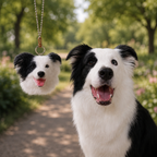 Realistic Custom Needle Felted Pet Head Charm - Personalized Dog & Cat Hanging Ornament
