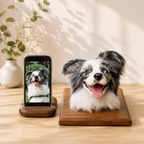 3D Custom Needle Felted Pet Portrait - Framed Dog or Cat Head Memorial Art
