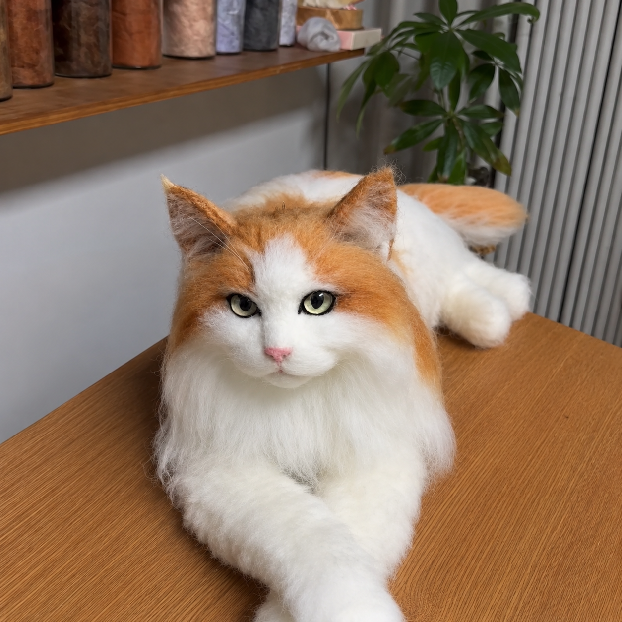Life-Size 1:1 Custom Needle Felted Pet Replica - Realistic Full-Body Dog or Cat Masterpiece