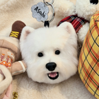 Realistic Custom Needle Felted Pet Head Charm - Personalized Dog & Cat Hanging Ornament