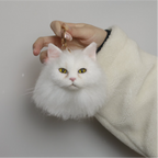 Realistic Custom Needle Felted Pet Head Charm - Personalized Dog & Cat Hanging Ornament
